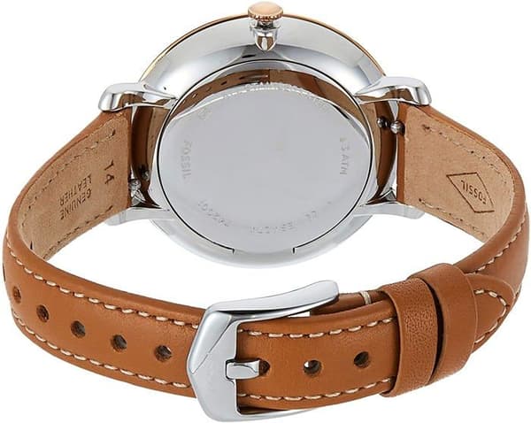 Klocka - Fossil - JACQUELINE ES4274 - Läder - Rose Gold - Blå