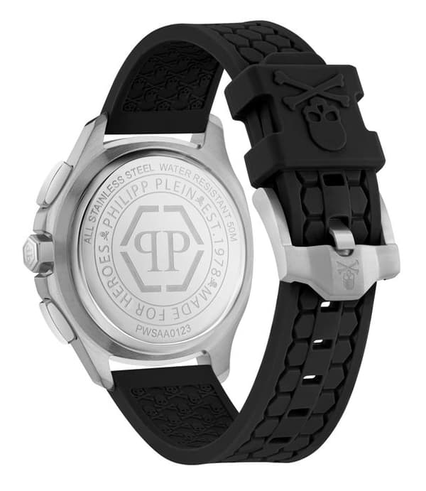 Philipp Plein Watch - Herr - PWSAA0123 - Svart silikon - 44 mm - 5 bar