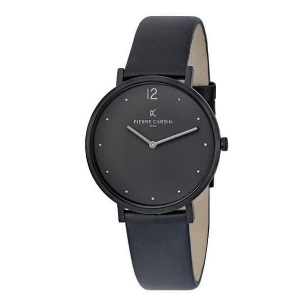 Klocka - PIERRE CARDIN - CBV.1021 - Analog Quartz - Svart läderband - Vattentät 3 Atm
