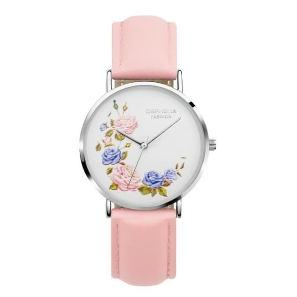 Orphelia Fashion Damklocka OF711815 Analog Quartz Pink Läderarmband