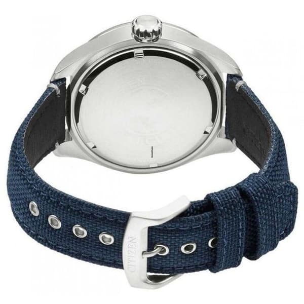 Citizen - Citizen AW5000-16L sportklocka herrklocka Läderarmband datum blå Ref 57008