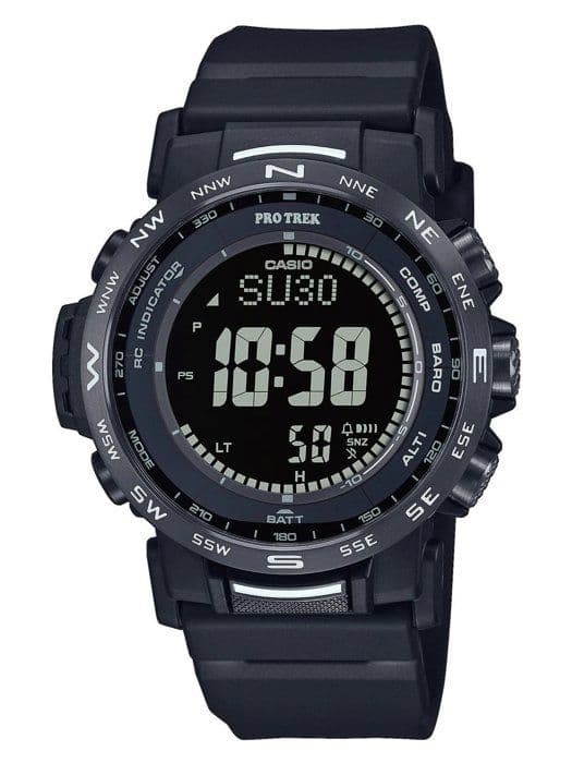 Casio Watch - Herr - PRW-35Y-1BER - Vattentät 10 Atm - Svart plastrem