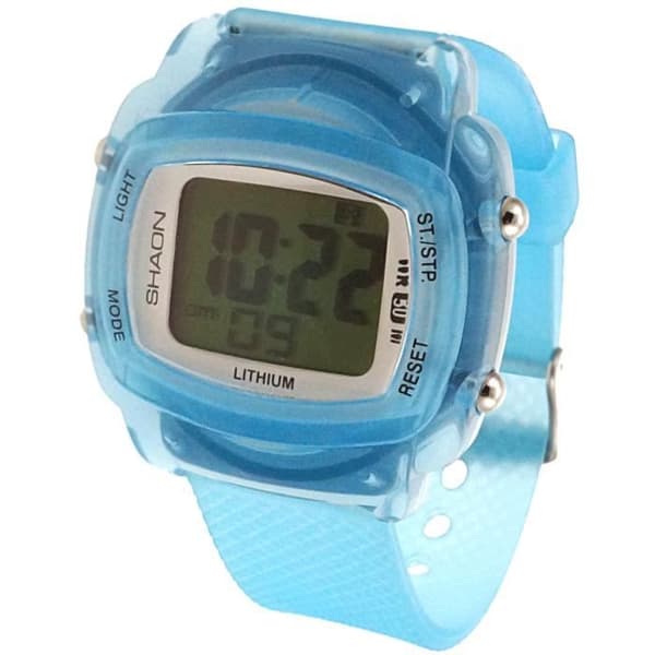 SHAON Resin Digital Quartz Herrklocka - SHAON Brand - Alarm, Kronograf - Blå