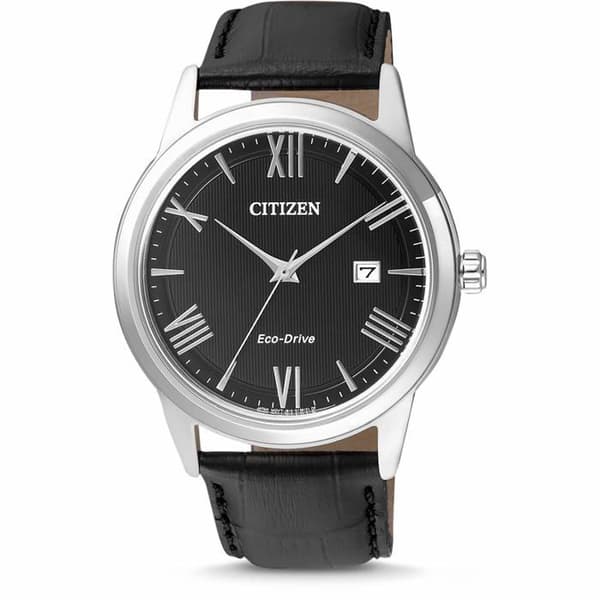 Citizen - Citizen Sports Watch för män i svart läder Ref 46749