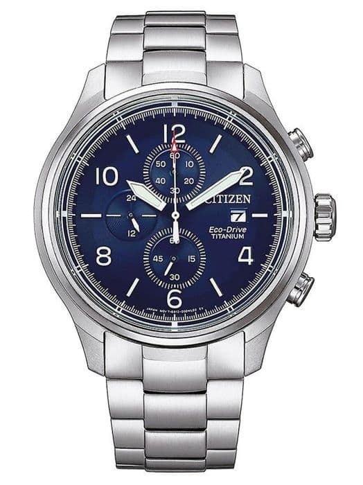 Citizen Herrklocka Eco-Drive Chronograph Titan Silver Armband CA0810-88L