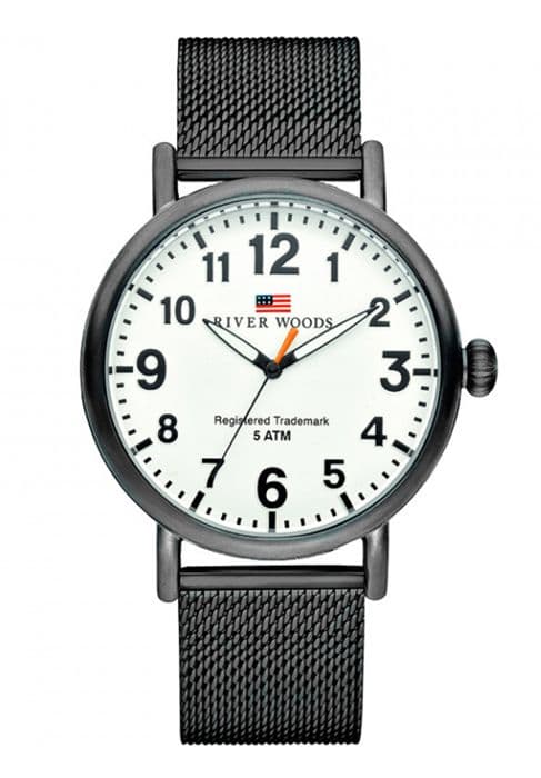River Woods Analog Quartz Watch för män i rostfritt stål - RW420009