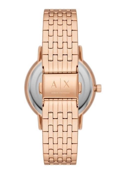 Armani Exchange Damklocka - AX7145SET i rostfritt stål Ip-rosé