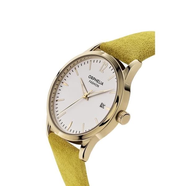 Orphelia Fashion Damklocka OF711821 - Analog Quartz - Gult läderband