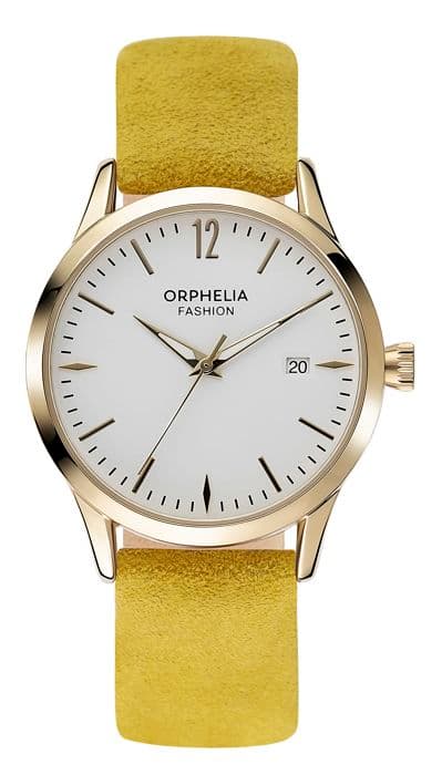 Orphelia Fashion Damklocka OF711821 - Analog Quartz - Gult läderband