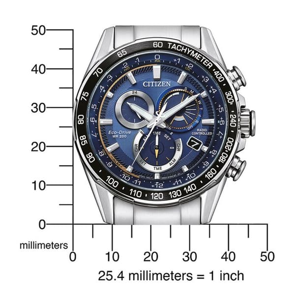 Herrklocka CITIZEN Eco-Drive Chronograph Armband i rostfritt stål Silver CB5914-89L