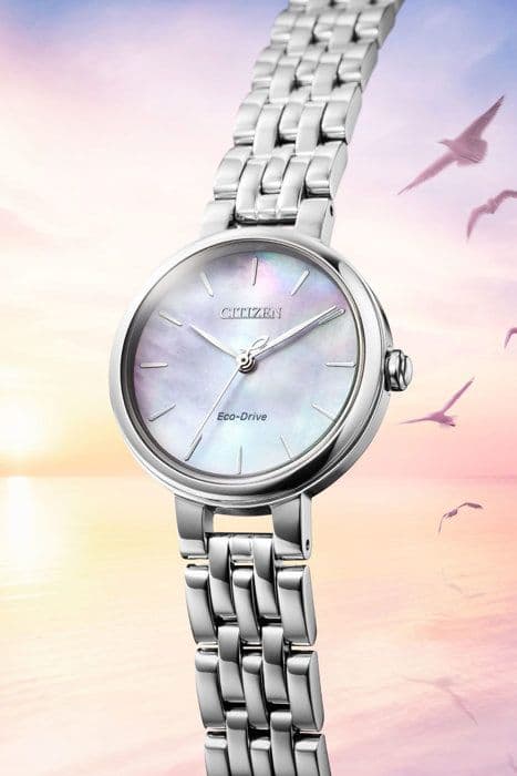 Citizen - Damklocka - Eco-Drive - Analog - Silverarmband i rostfritt stål - EM0990-81Y