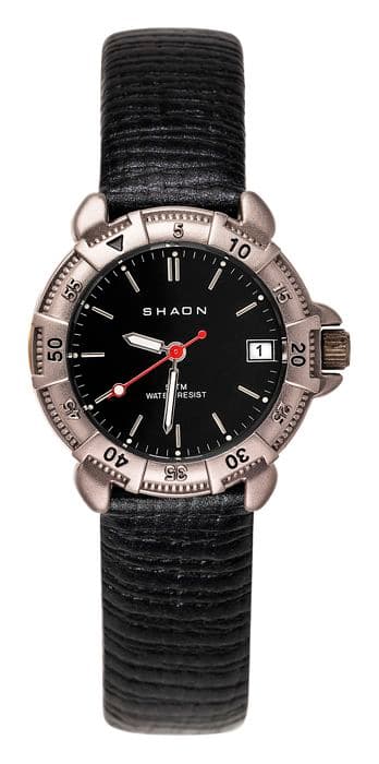 SHAON Läder Analog Quartz Damklocka - SHAON Brand - Analog Display Type - Quartz Movement