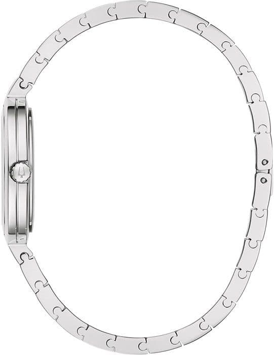 Bulova – Damklocka – Kvarts – Analog – Silverarmband i rostfritt stål – 96P215