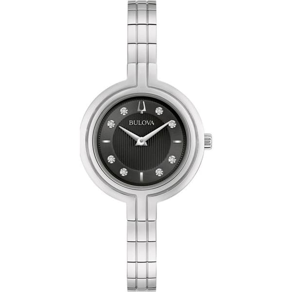 Bulova – Damklocka – Kvarts – Analog – Silverarmband i rostfritt stål – 96P215