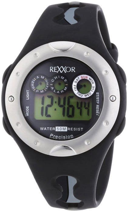Digital kvartsklocka för män REXXOR Resin - Alarm Chronograph Backlight