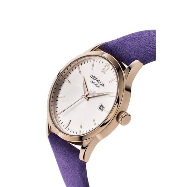 Orphelia Fashion Damklocka OF711820 Analog Quartz Lila Läderarmband