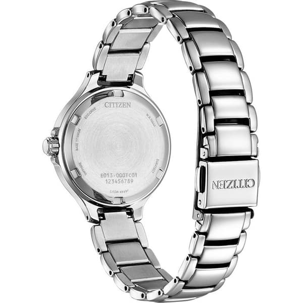 Citizen - Damklocka - Eco-Drive - Analog - Silver Titanium Armband - EW2680-84Y