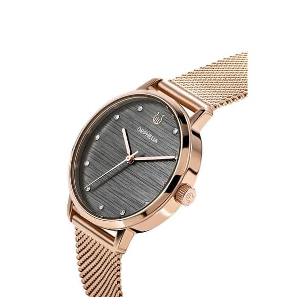 ORPHELIA - Damklocka - Kvarts - Analog - Armband i rostfritt stål - Ip-rosé - OR12925