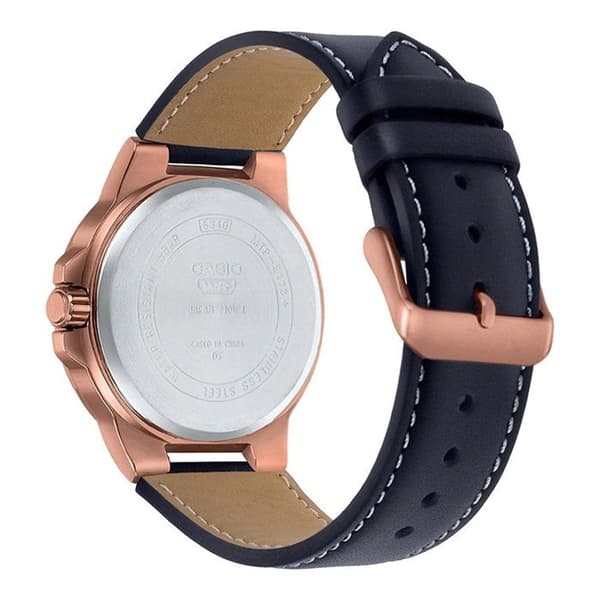 Klocka - Casio - MTP-E173RL-5AVEF - Läder Night Blue - Quartz - WR 50m