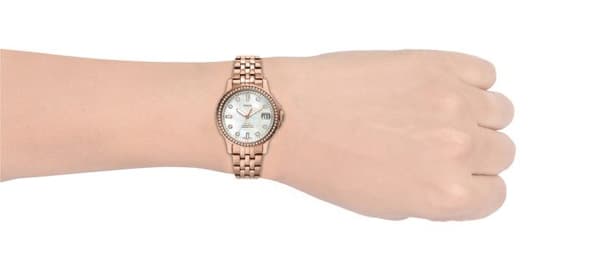 Fossil - Damklocka - Kvarts - Analog - Armband i rostfritt stål Ip-rosé - ES4995