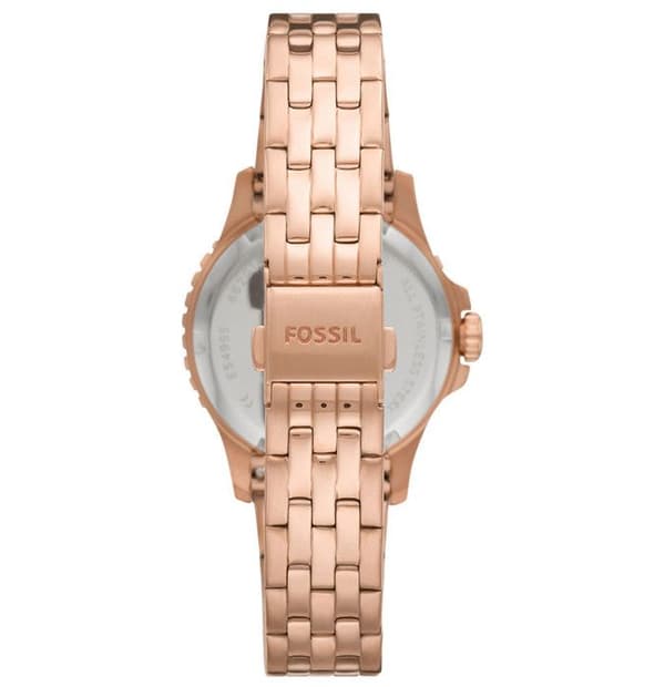 Fossil - Damklocka - Kvarts - Analog - Armband i rostfritt stål Ip-rosé - ES4995