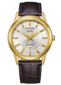 Miniatyrbild 3 av 4: Citizen - Herrklocka - Eco-Drive - Analog - Brunt läderband - AW0102-13A