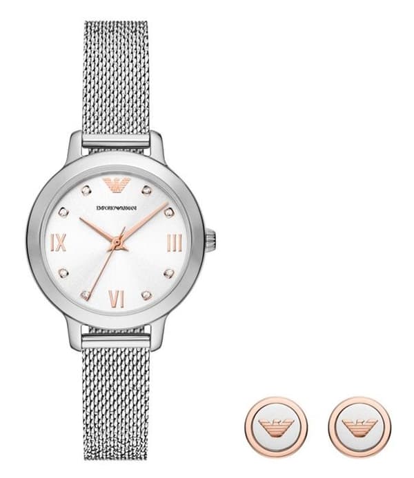 Emporio Armani Watch - Dam - AR80065SET - Silver - Quartz - 5 Atm
