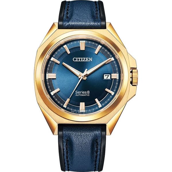 Citizen NB6012-18L Herrklocka - Blått läder - Vattentät 10 bar - Diameter 40 mm