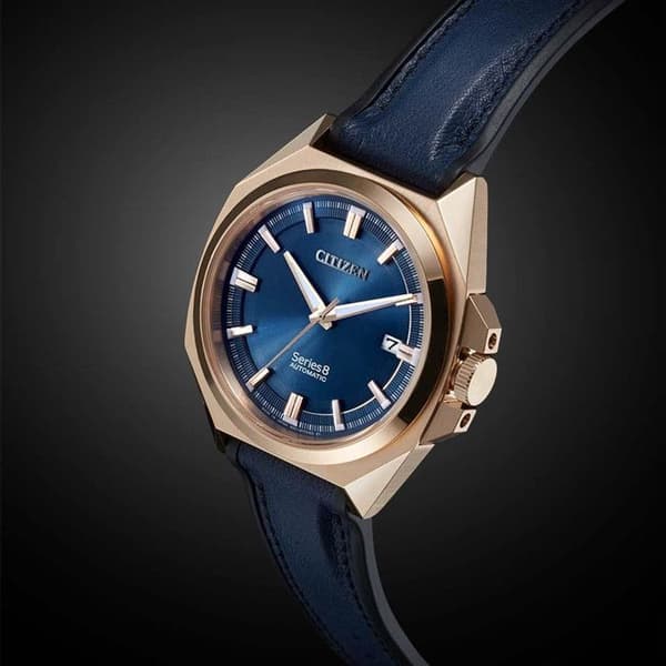 Citizen NB6012-18L Herrklocka - Blått läder - Vattentät 10 bar - Diameter 40 mm