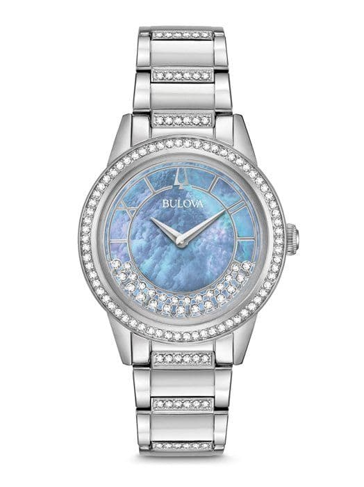 BULOVA - Analog klocka för kvinnor med kvartsurverk i rostfritt stål 96L260