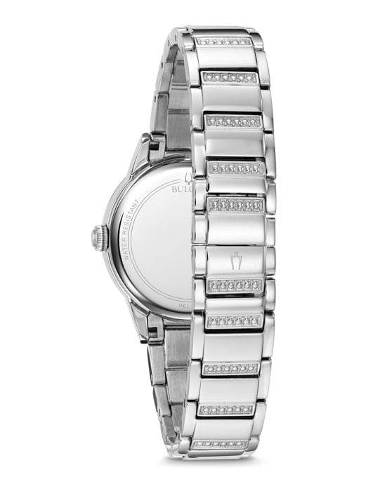 BULOVA - Analog klocka för kvinnor med kvartsurverk i rostfritt stål 96L260