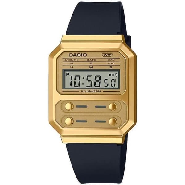 Casio Watch - Unisex - A100WEFG-9AEF - Vattentät 3 Atm - Svart plastrem