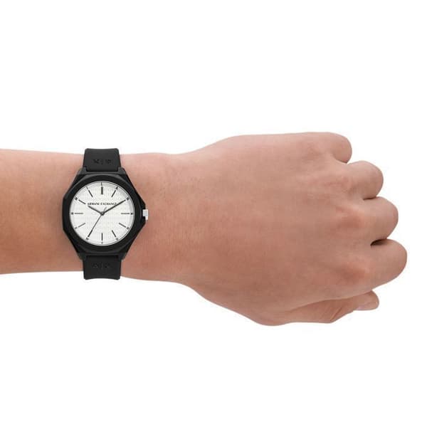 Armani Exchange Watch - Herr - AX4600 - Quartz - Svart Silikon - 3 Atm