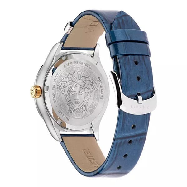 Versace Watch - Dam - VE2S00122 - Blått läder - 35 mm - 5 bar