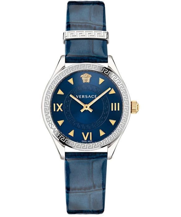 Versace Watch - Dam - VE2S00122 - Blått läder - 35 mm - 5 bar