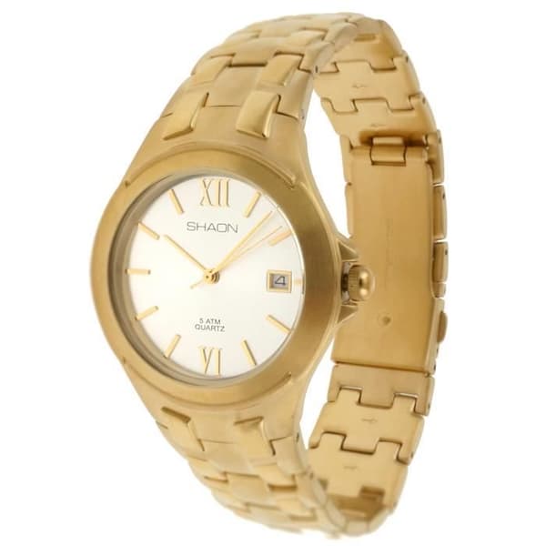 Analog Quartz Watch SHAON Steel för män
