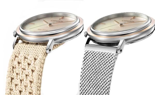 Citizen - Damklocka - Eco-Drive - Analog - Beige tygrem - EM1006-40A