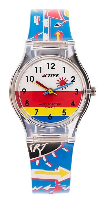 Barnklocka ACTIVE-ACT-002 Analog kvarts i blå plast