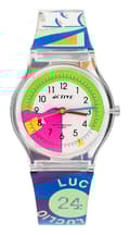 Miniatyrbild 1 av 2: ACTIVE Watch -ACT-014 för kvinnor - Kvarts - Flerfärgad plastrem