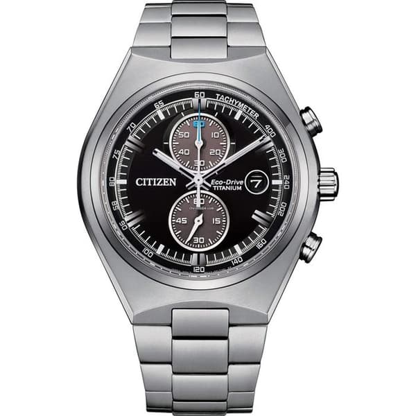 CITIZEN Eco-Drive CA7090-87E Herrklocka - Kronograf - Silver Titanium Armband