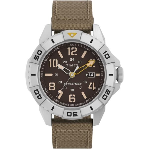 Timex Watch - Herr - TW2V62400 - Brunt tyg - 42 mm - 10 bar