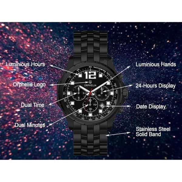 Klocka - ORPHELIA - OR82701 - Kvarts - Armband i rostfritt stål - Vattentålighet 10 bar