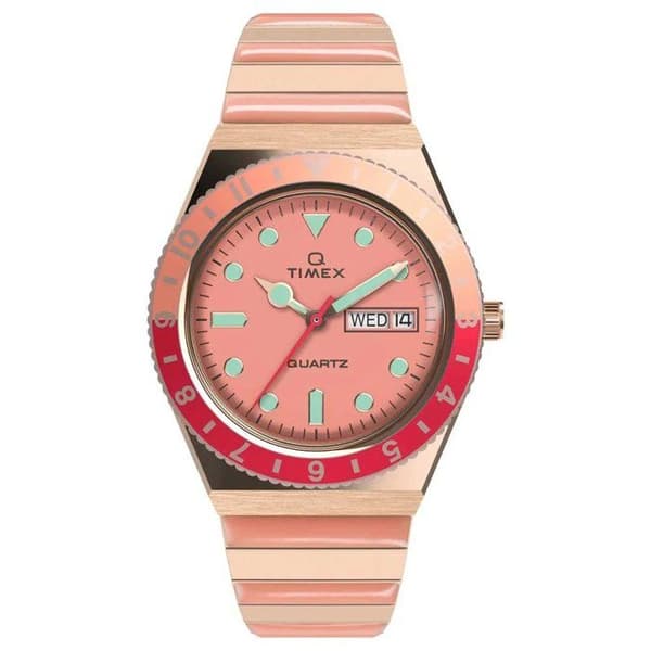Timex - Damklocka - Kvarts - Analog - Armband i rostfritt stål Flerfärgad - TW2V38600