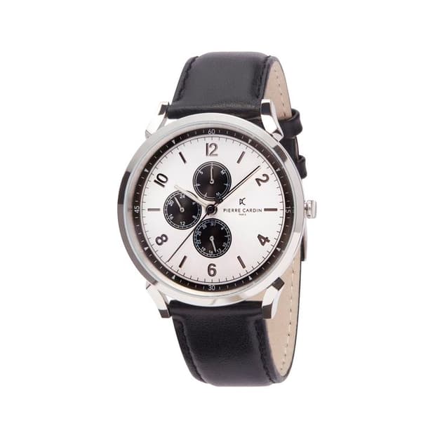 Pierre Cardin Herrklocka CPI.2029 Quartz Multi-Dial i svart läder