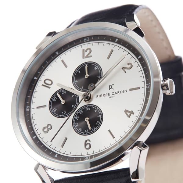 Pierre Cardin Herrklocka CPI.2029 Quartz Multi-Dial i svart läder
