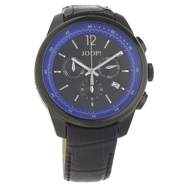 Klocka - Joop - Observer Chronograph - Svart - Läder - Vattentät 5 ATM