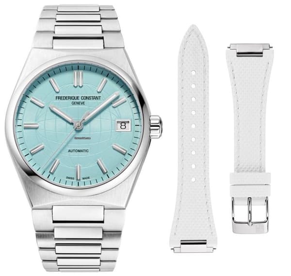 Frédérique Constant Watch - Dam - FC-303LB2NH6B - Silver Rostfritt stål - 34 mm - Blå