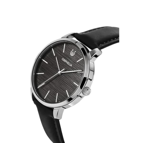 ORPHELIA Herrklocka - OR61903 Analog Quartz Black Läderarmband