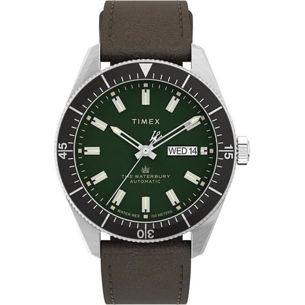 Titta på Only Time Man Timex Waterbury trendiga torsk. TW2V24700 Timex Brun