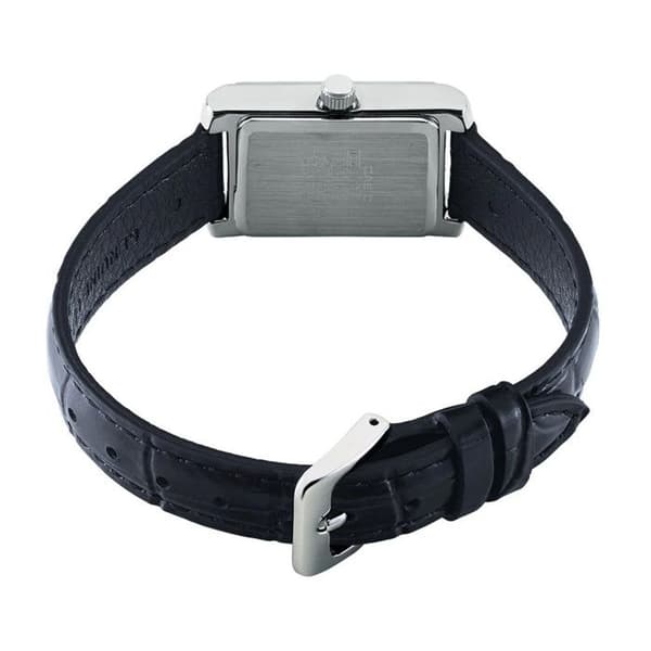 Casio Watch - Dam - LTP-1234PL-7A2EF - Svart läderrem - 3 ATM vattentät